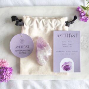 Amethist Healing Kristal, mooie Healing set