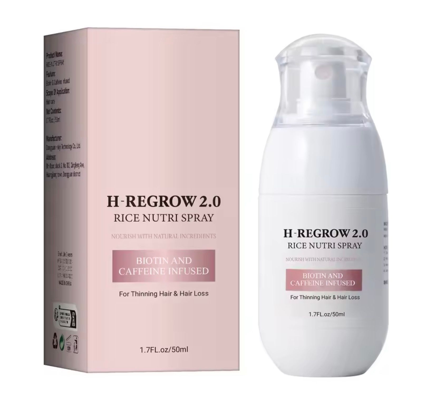 Rijst Nutri Spray. Bij haaruitval. 50 ml