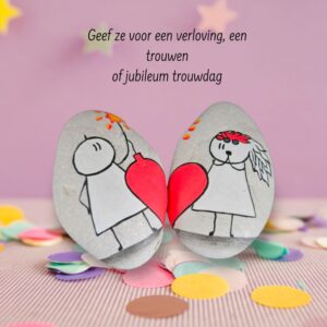 Man en Vrouw stenen, een lief setje