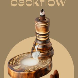 Backflow wierook brander, van mangohout