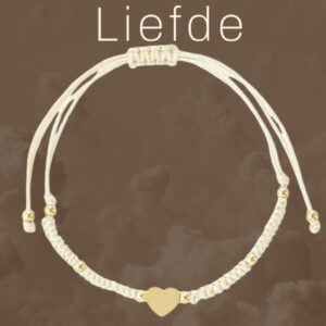 Lief armbandje, handgemaakt met hartje