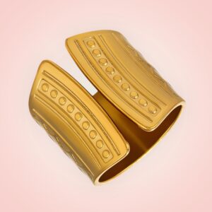 Ring Modern, 18 K gold plated Stainless Steel