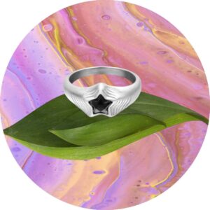 Mooie ring met ster van Zircoon