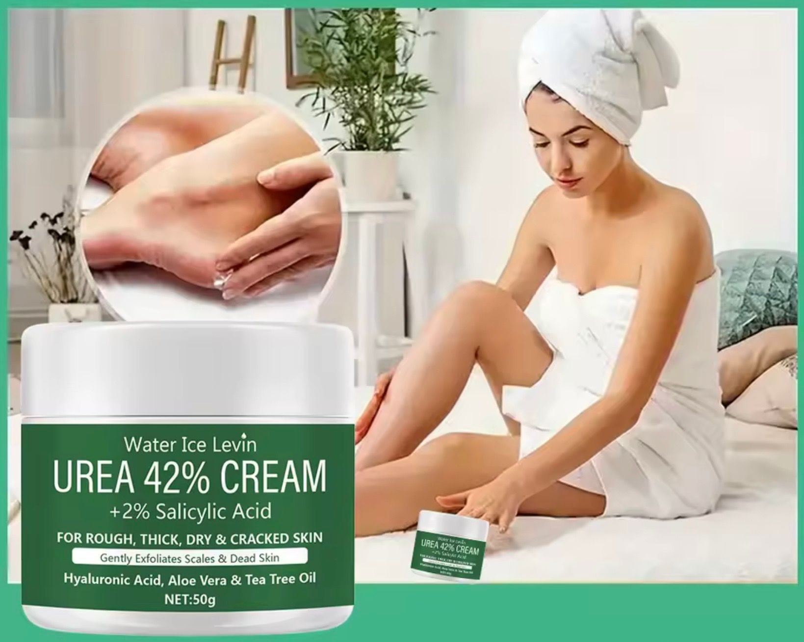 Ontzettend fijne 42% ureum creme + 2% salicylzuur. 50 gram - Afbeelding 3
