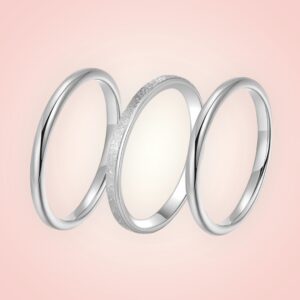 Ringen set van 3 RVS ringen