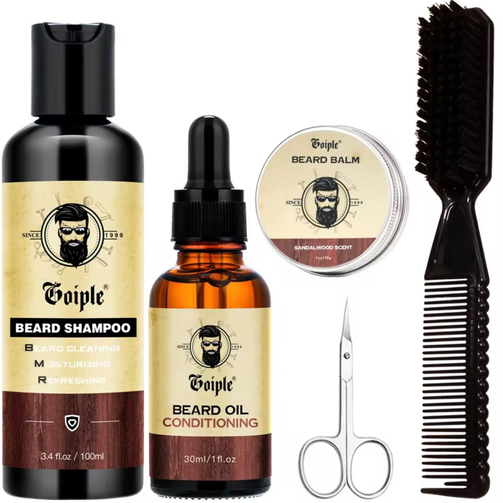 Baardset 5 delig compleet