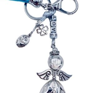 LOVE angel sleutelhanger Turquoise