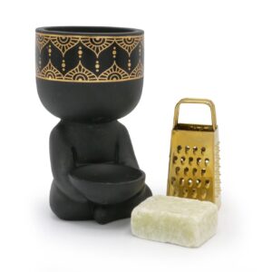 Wth Love, een mooie geschenk box Buddha + amberblokje en raspje