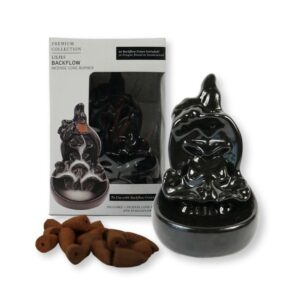 Backflow Wierook brander, met 20 wierook kegels