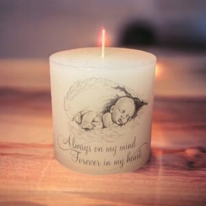 Dikke grote kaars, always on my mind, met baby