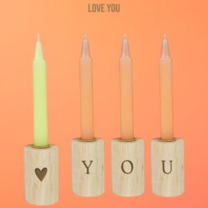 Setje kandelaars, Love You,