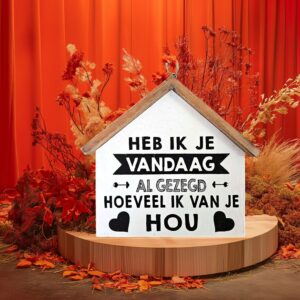 Tekstbord - Huisje