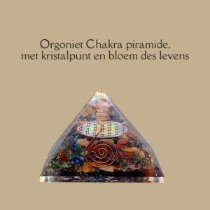 Orgoniet Piramide Chakra 7x7x6 cm