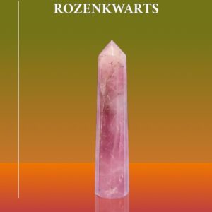 Obelisk van Rozenkwarts (7.5 tot 10 cm)