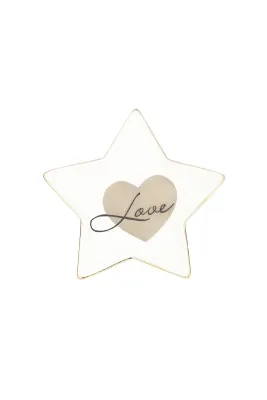 Sieraden schaaltje ster, LOVE, keramiek - Afbeelding 2