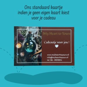 Standaard cadeau kaartje (formaat visitekaartje)