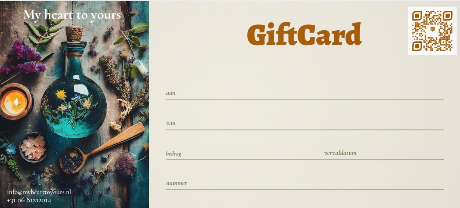 Je E-Giftcard persoonlijk geven