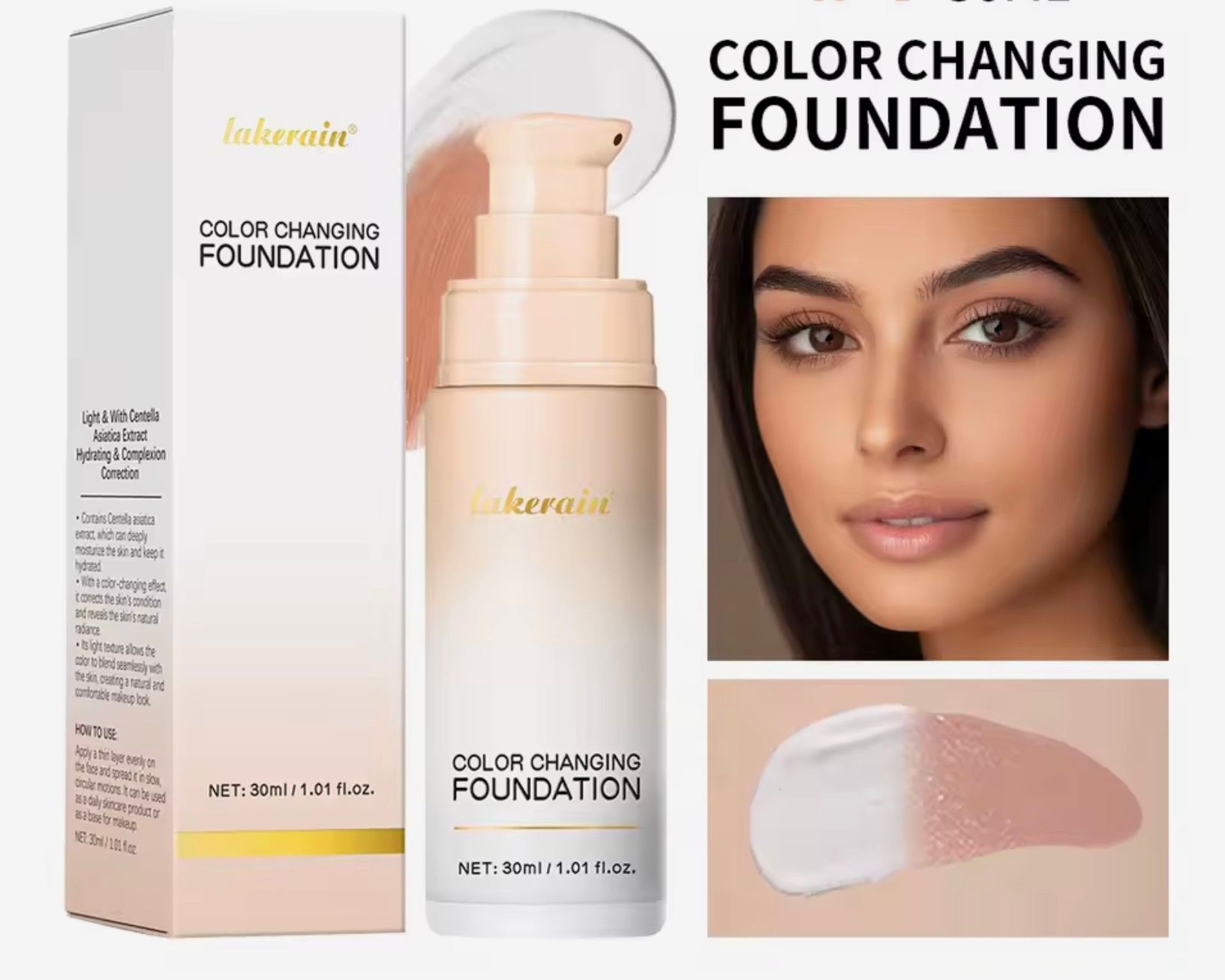 Stay all day. Color Changing Foundation 4 in 1 (30 ml)