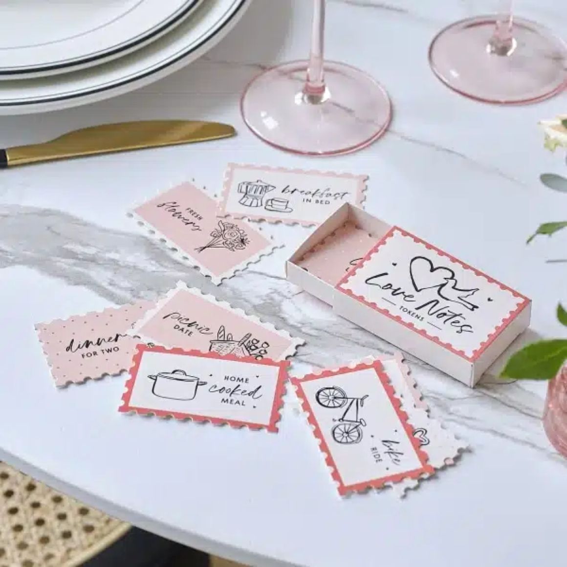 Love Notes kaartjes, voor Valentijn, Trouwdag, Kerst, Verjaardag.