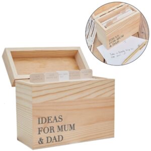 Houten ideeënbox voor babyshower en kersverse ouders