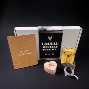 Jij bent goud waard, lieve cadeaubox