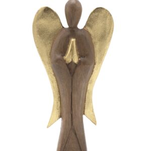 Prachtige houten beschermengel, 20 cm