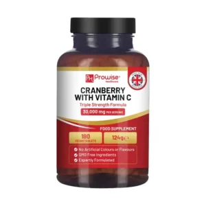 Cranberry met Vit. C 180 VEGAN Tabs.