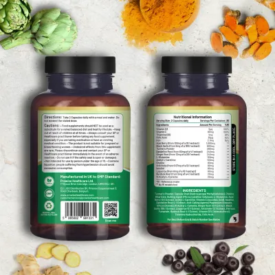 LIVCARE + Advanced, 60 VEGAN Caps. - Afbeelding 2