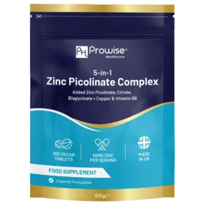 5-in-1 Zink Picolinaat Complex 50 mg - 365 Vegan Tabletten