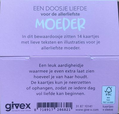 Een doosje liefde voor de allerliefste MOEDER - Brievenbus cadeau - Afbeelding 2