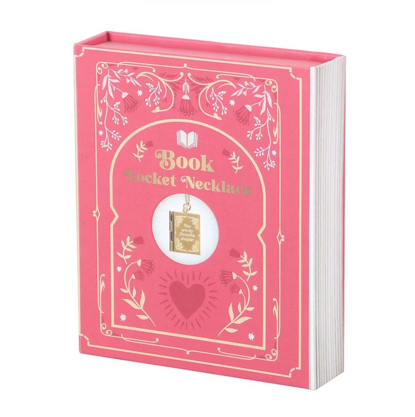 Medaillon in de vorm van een lief boekje