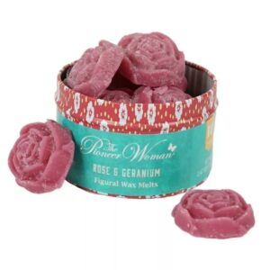 Wax Melts bloemen in Vintage blikje, voor aromabranders