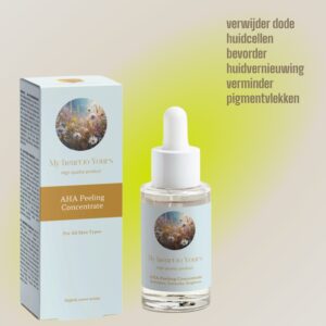Heerlijke zachte huidpeeling, AHA exfoliant, met melkzuur. 30ml