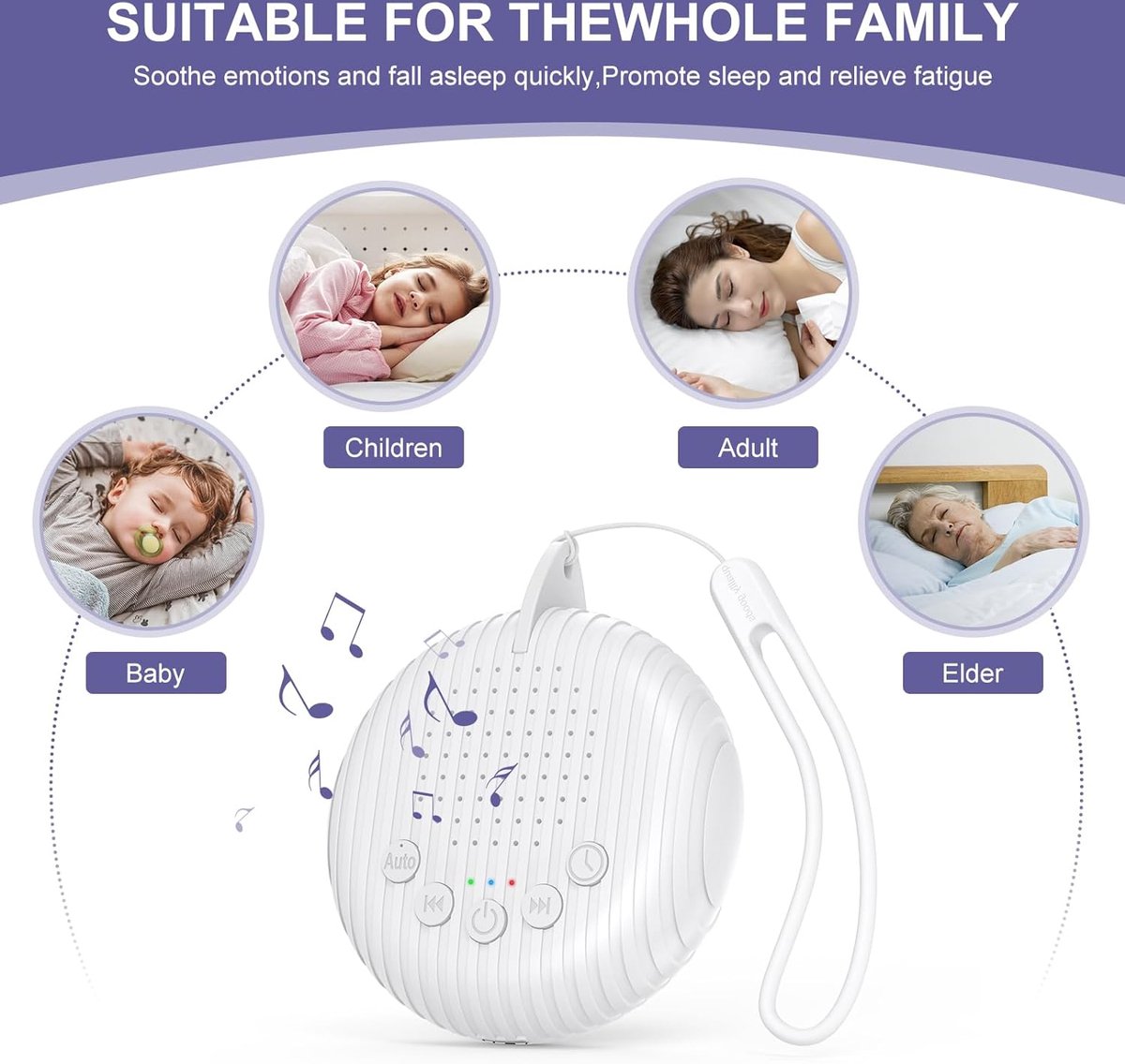 Portable white noise sleep machine BABY - Afbeelding 4