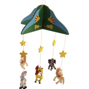 Houten mobiel Dierentuin Kinderkamer
