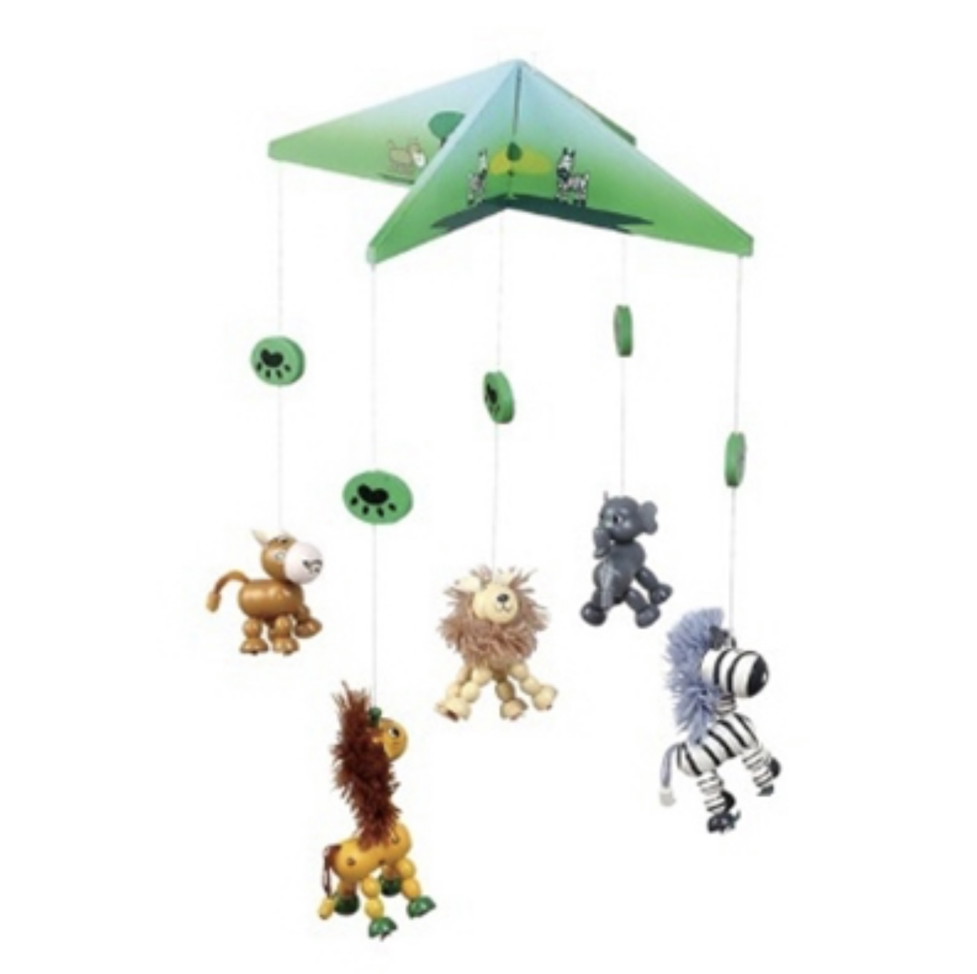 Houten Mobiel Jungle kinderkamer