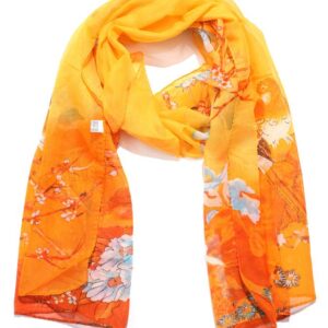 Mooie Sjaal, geschikt voor voorjaar en zomer, oranje