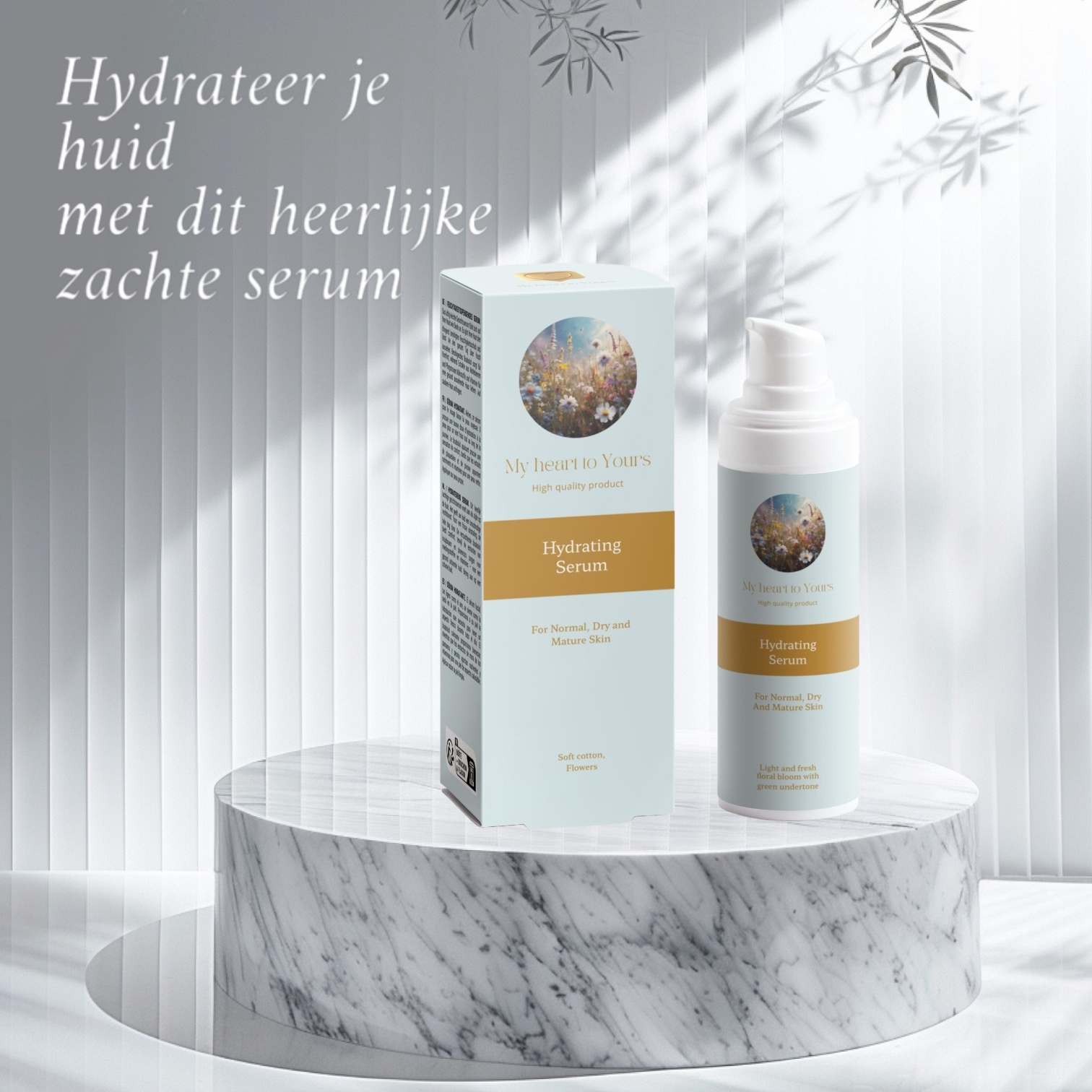 Krachtig en zijde zacht hydraterend creme serum 30 ml