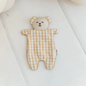 Knuffeldoek/DouDou Beer - licht bruin, munt groen of licht blauwe pastel - 25 cm