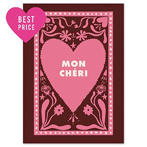 Kaart MON CHERI (mijn liefste)