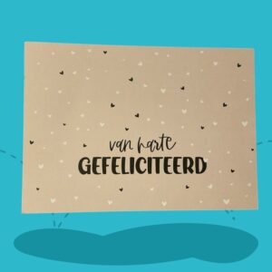 Kaart Van Harte Gefeliciteerd