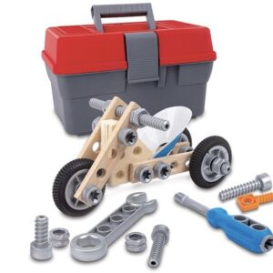 Constructie kit in mooie toolbox, maak je eigen stoere motorfiets