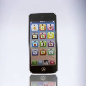 Mobiele telefoon zwart voor kind (oplaadbaar met USB kabel)