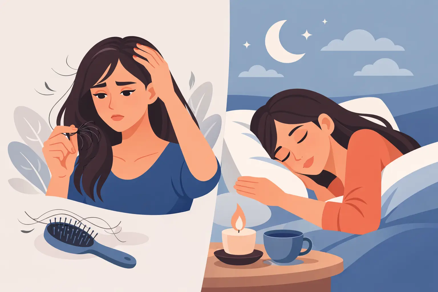 Wat doen bij haaruitval vrouw? Rust en herstel