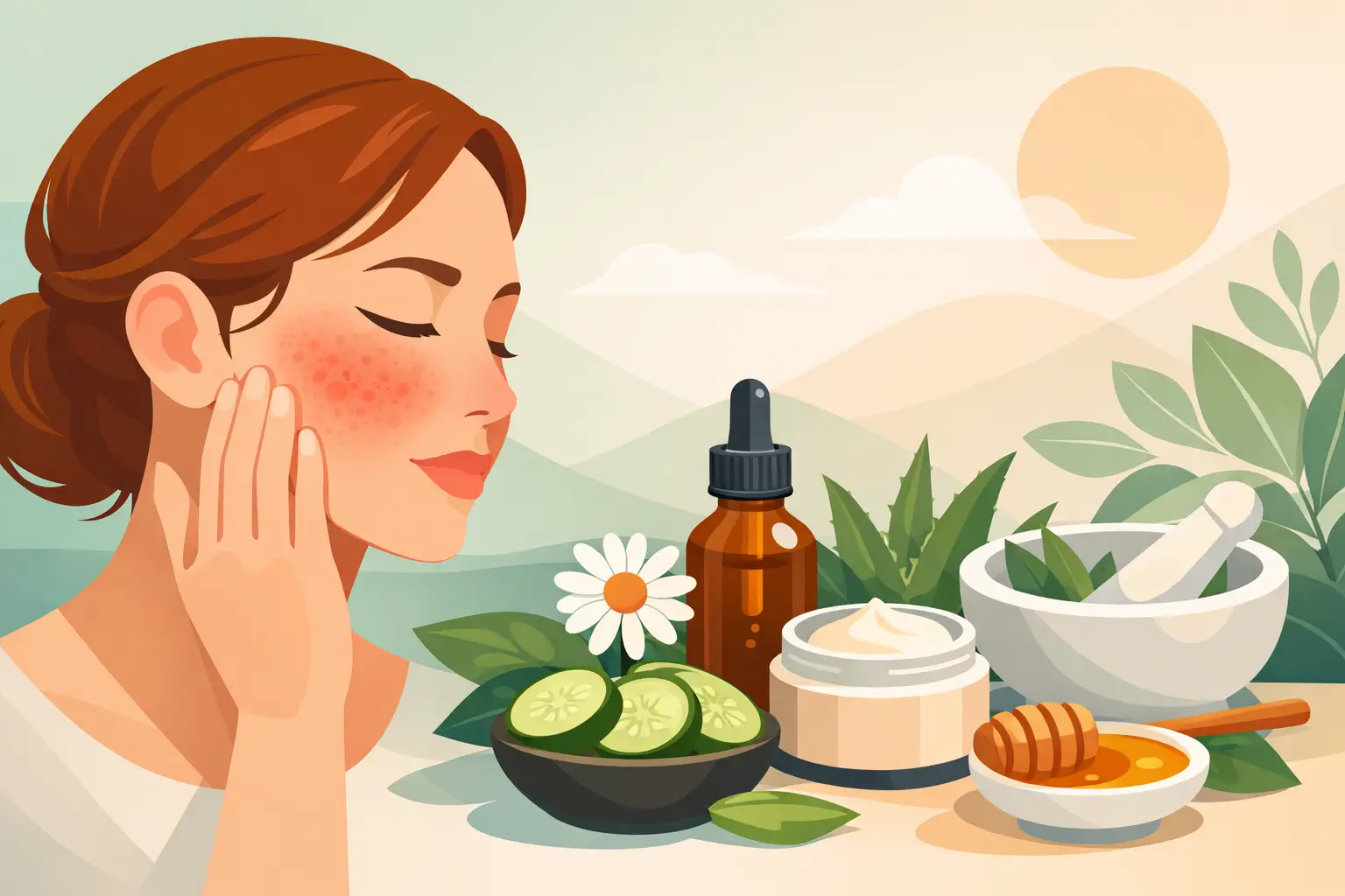 Wat helpt tegen rosacea, puur natuurlijk?